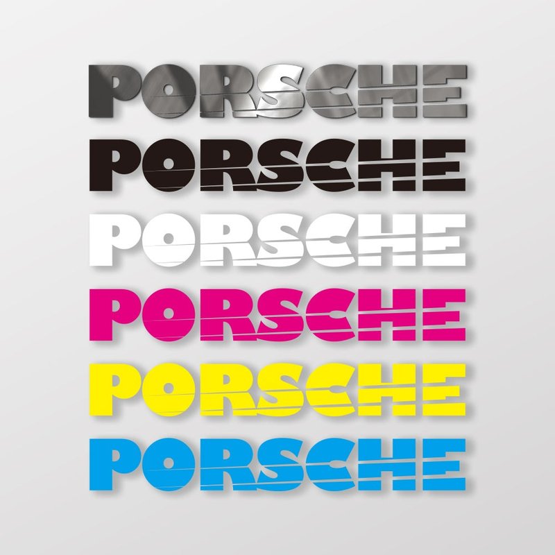 PORSCHE/SP/car stickers, stickers SunBrotherSun Brothers - สติกเกอร์ - วัสดุกันนำ้ 