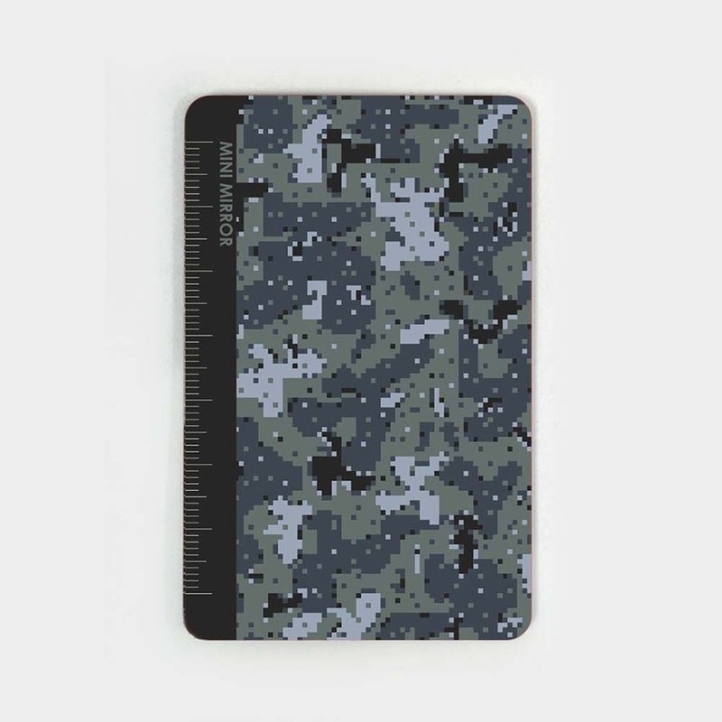 กระจกมินิ - อุปกรณ์แต่งหน้า/กระจก/หวี - พลาสติก สีน้ำเงิน