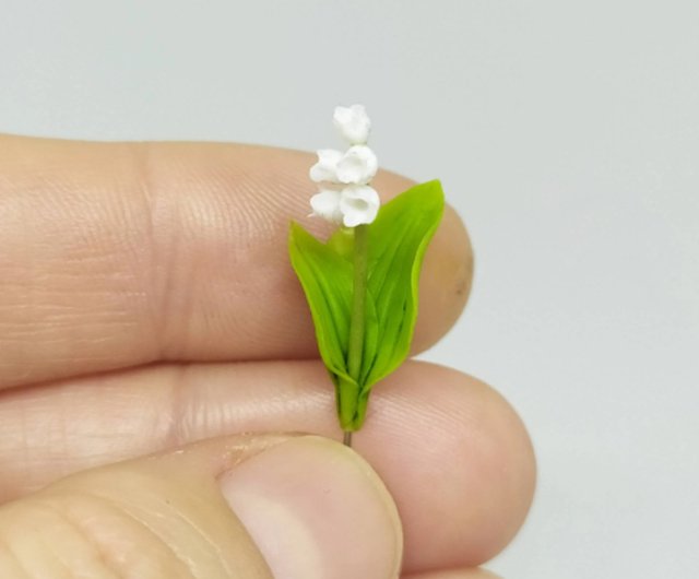 ミニチュアの花5個ミニチュアガーデンデコレーション1 12スズラン ショップ Katya Chip 観葉植物 Pinkoi