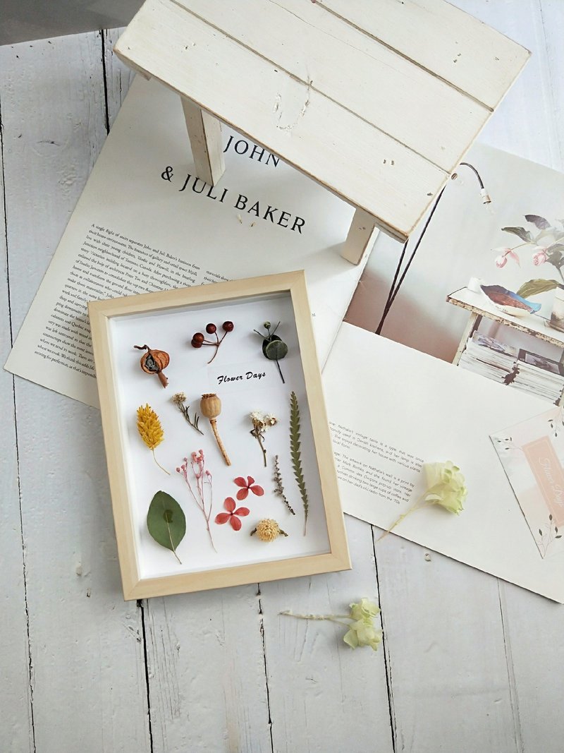 [One person per class] Flower Art Course-Herbarium Frame/Plant Illustrated Book - จัดดอกไม้/ต้นไม้ - พืช/ดอกไม้ 