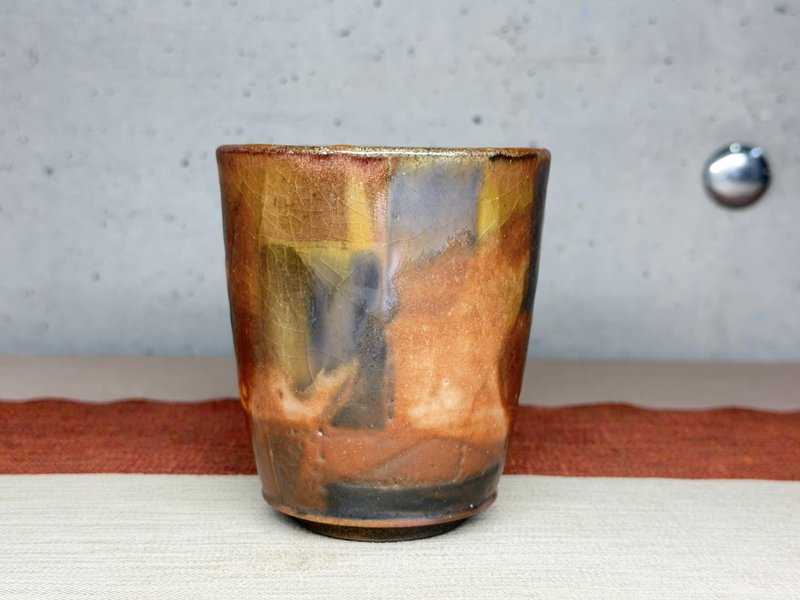 Tumbler / Teacup / Beer Mug / Wood Fired / Po-Jung Yang / Shino - ถ้วย - ดินเผา 