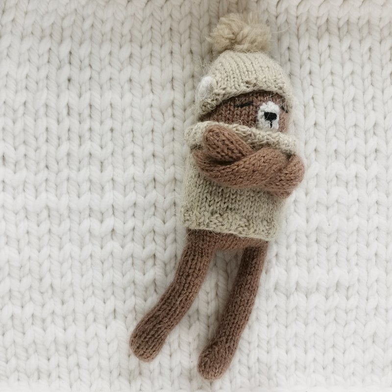 Bear Tim knitting pattern. English and Russian PDF. - 手工藝教學/工具書 - 其他材質 