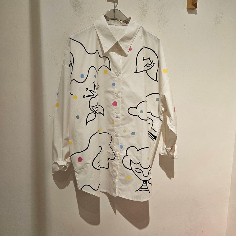 2025fw 人仔圖案恤衫 - 女襯衫 - 其他材質 