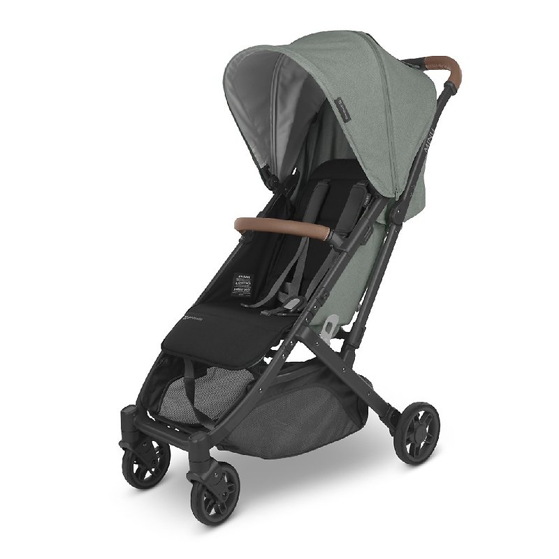 Taiwan home delivery [UPPAbaby] [stroller and basket combination] MINU V2 earth green + blue gray and blue - Strollers - Other Materials Gray