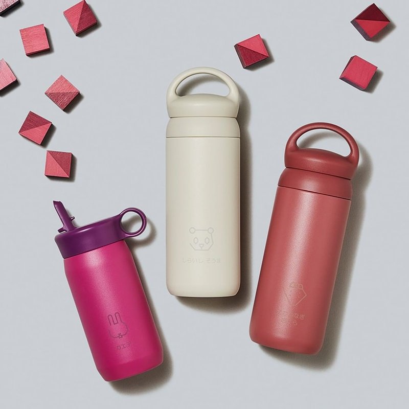 PINKOI限定【超值組合】KINTO 提式輕巧保溫瓶 500ml 2入組 - 水瓶/水壺 - 不鏽鋼 粉紅色
