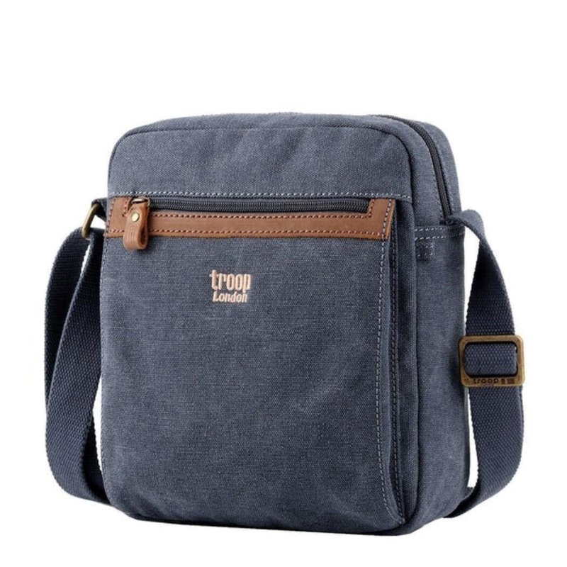 TRP0218 Troop London classic canvas cross-body bag (3 colors optional) - กระเป๋าแมสเซนเจอร์ - วัสดุกันนำ้ 