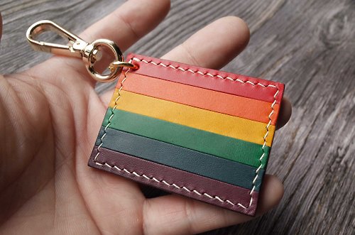 IPPI手作革物 彩虹旗 Rainbow 悠遊卡晶片吊飾造型悠遊卡