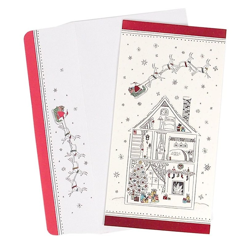 House Graffiti Style Christmas Box Card 16 [Hallmark-Card Christmas Series] - Cards & Postcards - Paper White