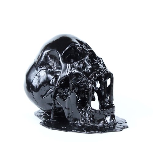 MaskCraftPskov Melting Oil Skull Sculpture, Skull, Halloween, Oil Skull, 100% Handmade, Decor.