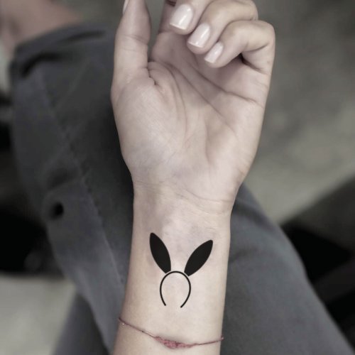 OhMyTat OhMyTat 兔子耳朵 Bunny Ears 刺青圖案紋身貼紙