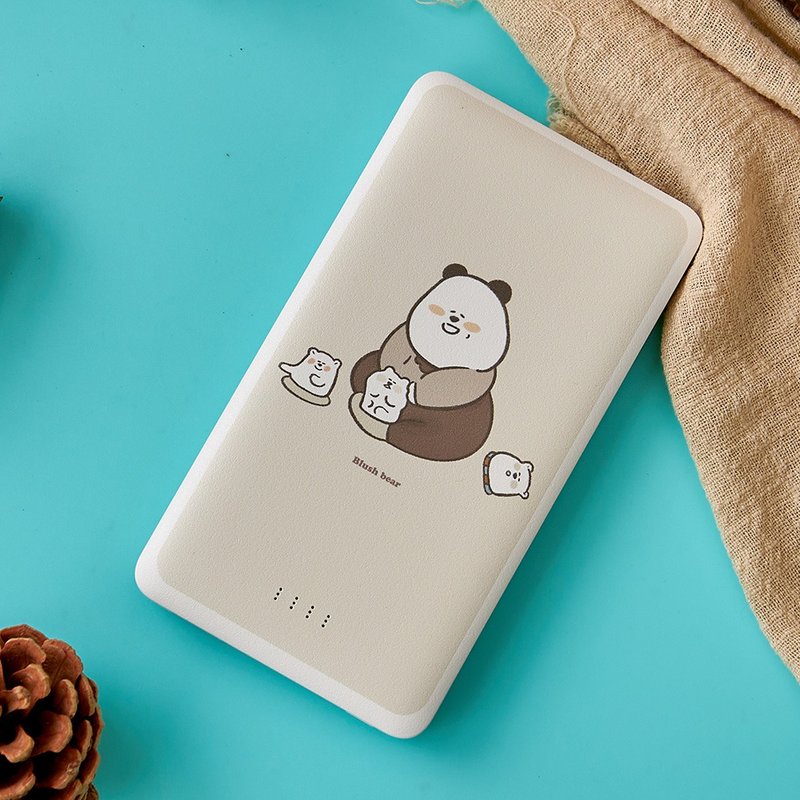 Blush bear 收集公仔的日常10000mAh雙線行動電源 - 尿袋/行動電源/充電線 - 塑膠 多色