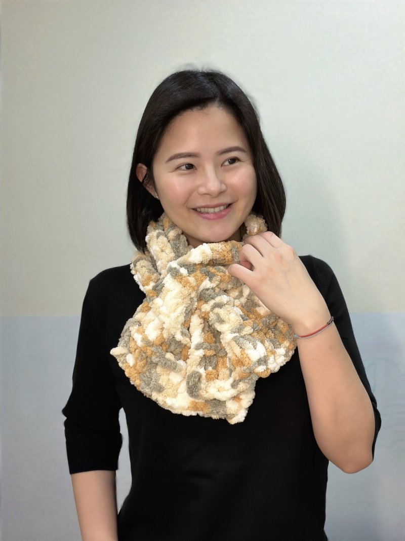 甜甜圈圍脖 - 圍巾/披肩 - 其他材質 多色