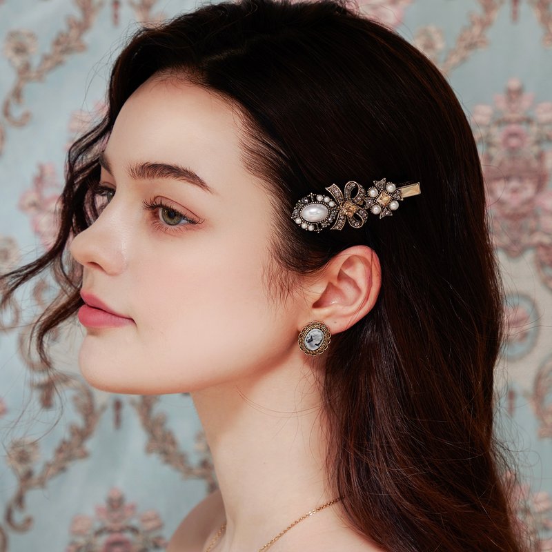 Carina Hair Clip Pin - 髮夾/髮圈 - 其他材質 金色
