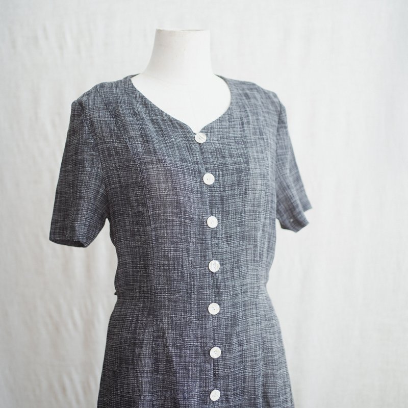 Linen linen long dress antique vintage - One Piece Dresses - Other Materials 