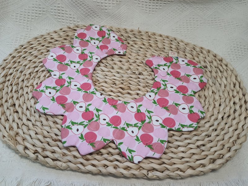 Pink peach cherry blossom bag/baby bib/saliva towel - ผ้ากันเปื้อน - ผ้าฝ้าย/ผ้าลินิน หลากหลายสี