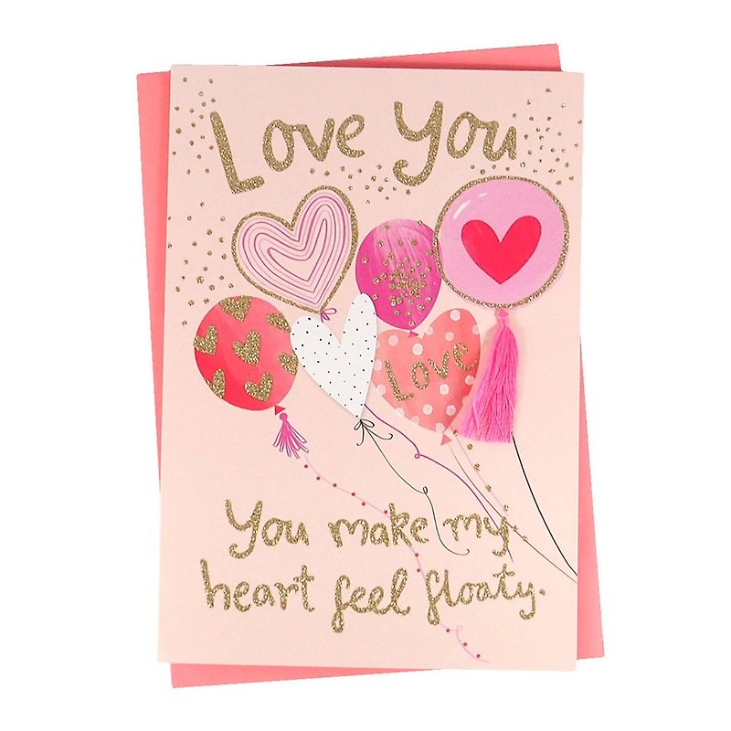 You make my heart flutter [Hallmark-Card Valentine's Day Series] - การ์ด/โปสการ์ด - กระดาษ หลากหลายสี