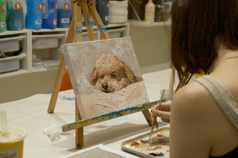 寵物主題畫布 / 壓克力 / 毛孩畫 / 寵物畫 - 插畫/繪畫/寫字 - 顏料 