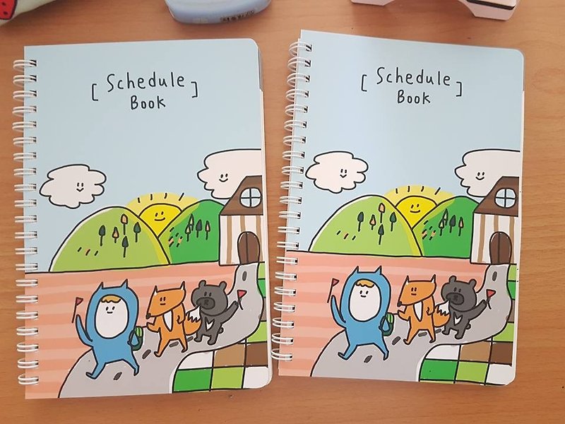 Ning's-schedule book (Two into) - สมุดบันทึก/สมุดปฏิทิน - กระดาษ 