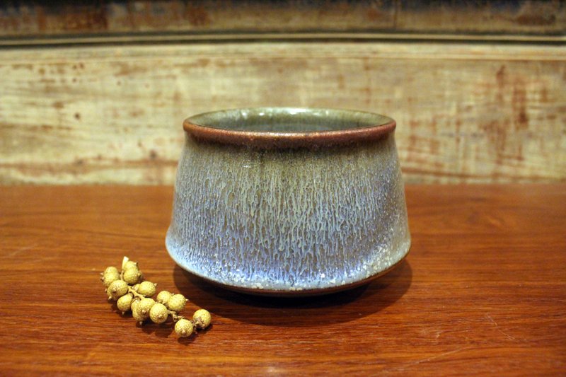 青瓷侘寂 | 柴燒茶碗 - 茶壺/茶杯/茶具 - 陶 藍色
