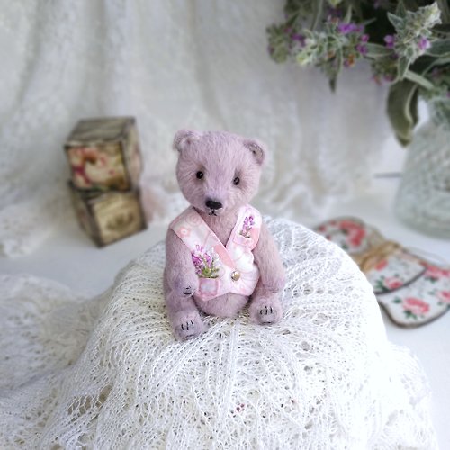 Lipki_doll teddy bear lavender
