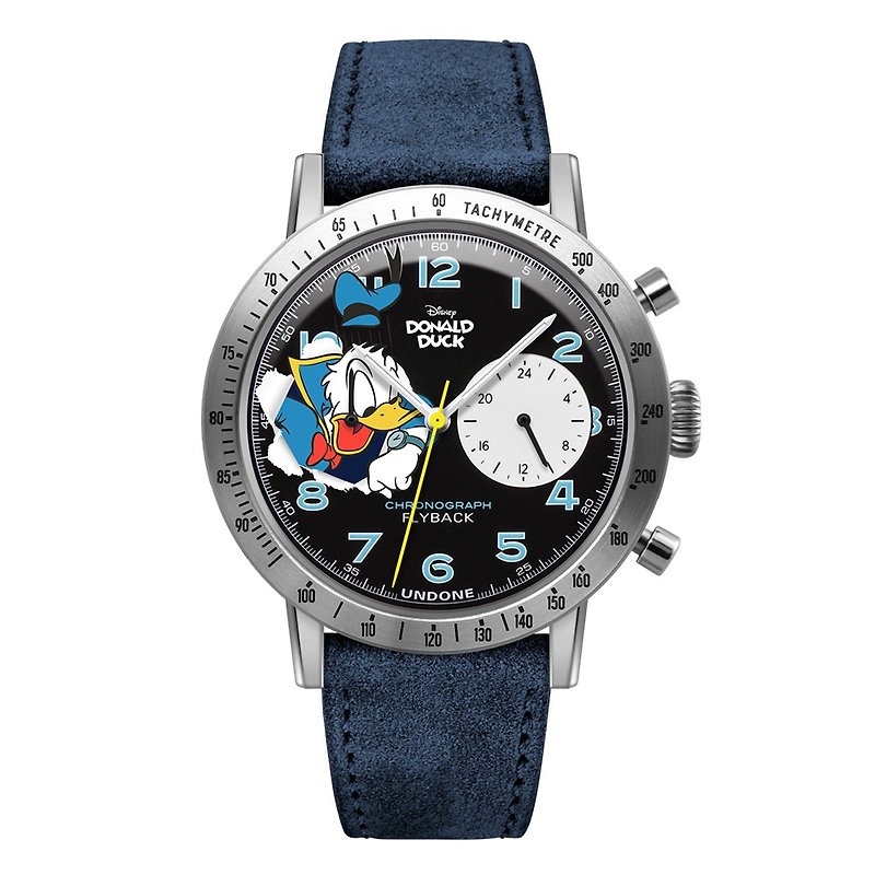 UNDONExドナルドダックドナルドダック多機能ウォッチ - 腕時計 ユニセックス - 金属 ブルー