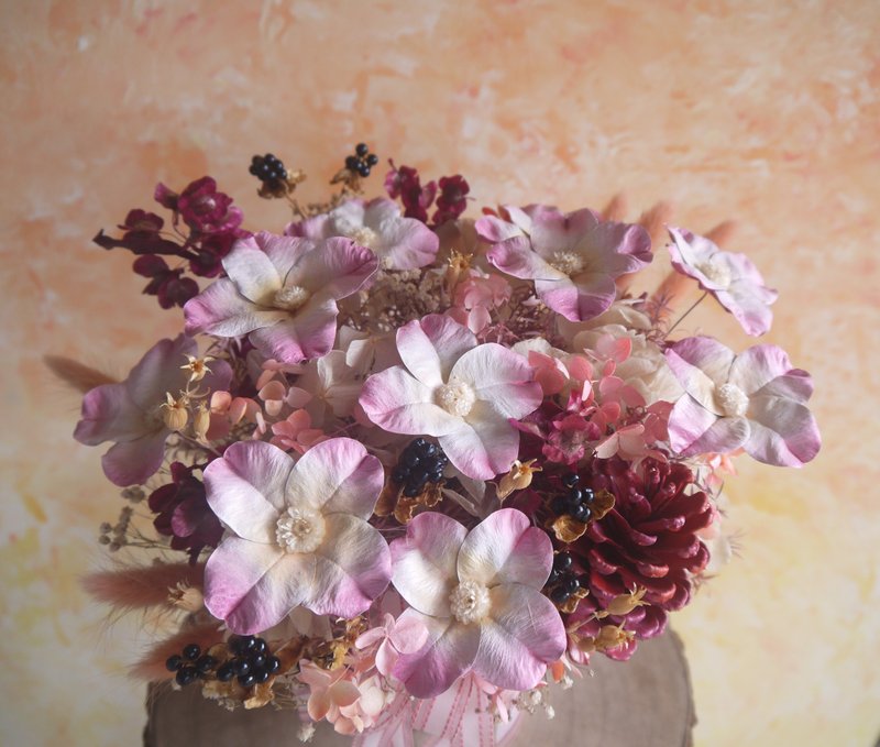 馨粉佳人.馨香粉色調.不凋花.索拉花.乾燥花.生日.告白.首選 - 乾燥花/永生花 - 植物．花 粉紅色