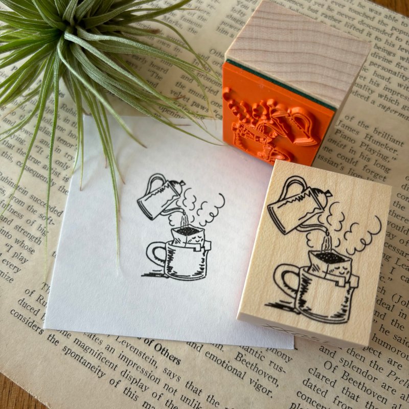 Drip coffee stamp - Stamps & Stamp Pads - Rubber 