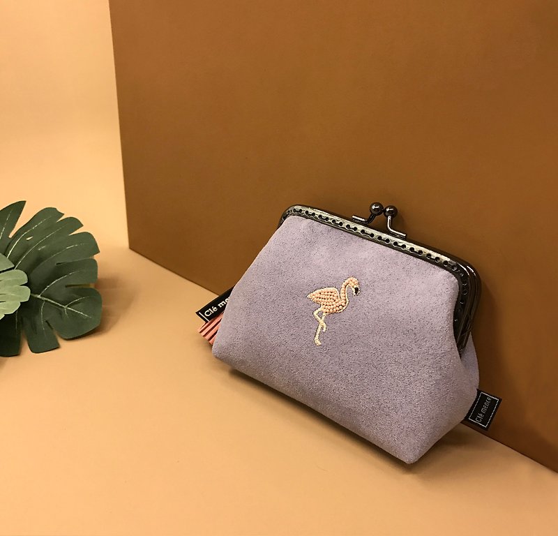 紅鶴 口金包 零錢包 縫珠零錢包 - 零錢包/小錢包 - 聚酯纖維 紫色