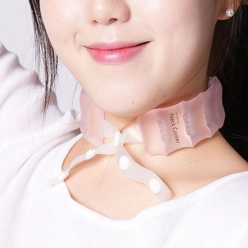 18 degrees C cool Korean BLUEFEEL cooling collar Comfort (lightweight) pink - ชุดเดินป่า - วัสดุอื่นๆ สีใส