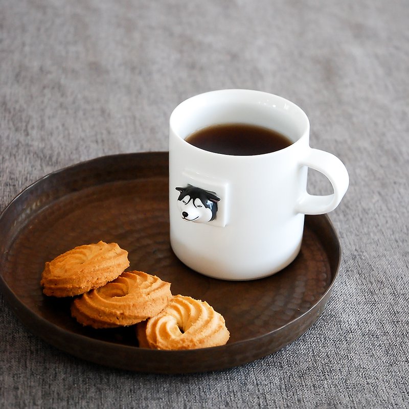 Sancha Taoshe original design Shiqi coffee cup director mug net red dog ceramic cup