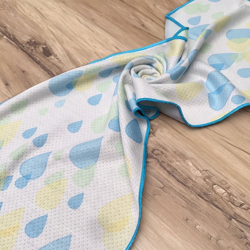 Cool towel-Qinliang water drops - Towels - Polyester 