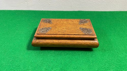Vintage Lover 復古 Gunther 珠寶盒小號棕色飾品木製紀念品帶蓋