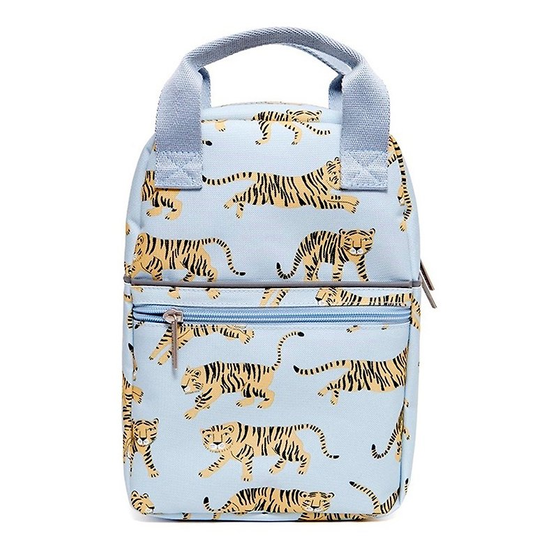 Petit Monkey, the Netherlands - Environmentally Friendly Grey Tiger Tiger Backpack - S - Backpacks & Bags - Other Materials 