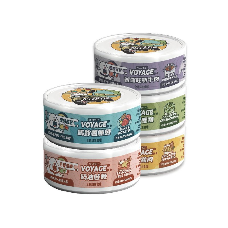 陪心寵糧世界風水慕斯罐 - 環遊世界24罐組 - 貓罐頭/鮮食 - 新鮮食材 