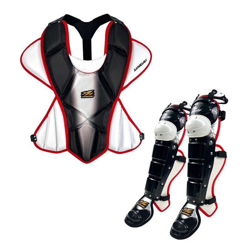 【YAKYU】Catchers Protector and Leg Protector - Black - Fitness Accessories - Plastic Black