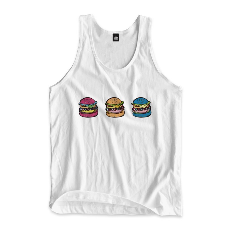Three Forts-Vest White - เสื้อกั๊กผู้ชาย - ผ้าฝ้าย/ผ้าลินิน ขาว