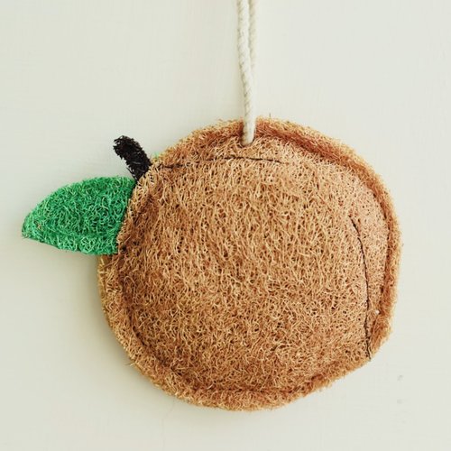 Loofah-art 創意菜瓜布 洗刷刷-歡樂沐浴菜瓜布-桃子