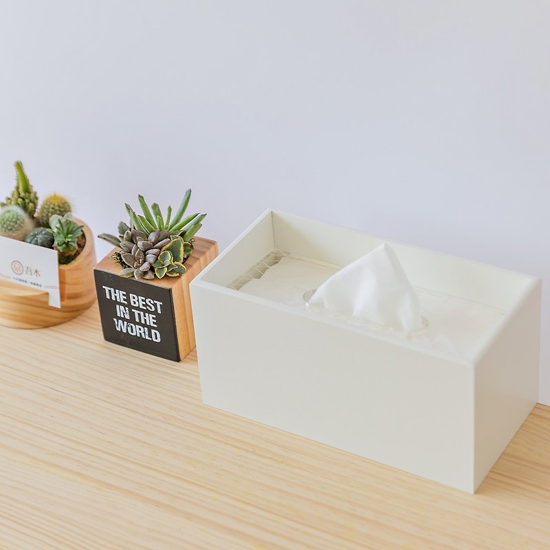【Falling Tissue Box】 Acrylic Storage Necessary for Opening a Store - Tissue Boxes - Wood 