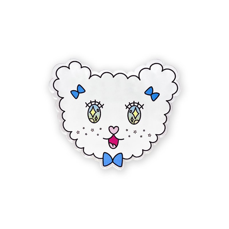 Cloud sheep baa baa mobile phone holder - ที่ตั้งมือถือ - พลาสติก ขาว