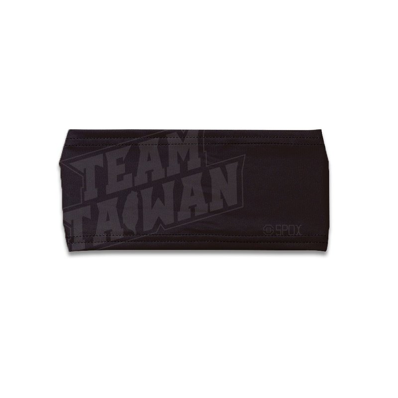 【TEAM TAIWAN 大logo】低調黑 潮流運動涼感 / 頭帶 - 運動配件 - 聚酯纖維 多色