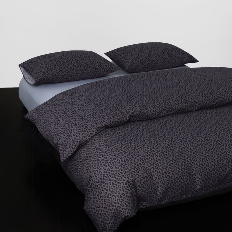 HOYACASA 精梳棉兩用被床包組(天絲入棉30%)－暮夜星影 (雙/加 - 寢具/床包 - 棉．麻 黑色