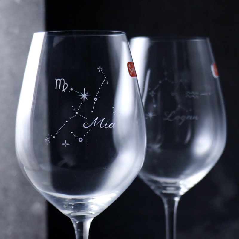 (Price per pair) 465cc [Couple Constellation Matching Cup] German Spiegelau Platinum Grade Crystal Red Wine Matching Cup - Bar Glasses & Drinkware - Glass Transparent