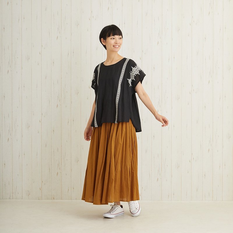 【熱門預購】印度風 十字繡花 休閒 套頭衫 上衣(3色)2082311273 - 女裝上衣 - 棉．麻 多色