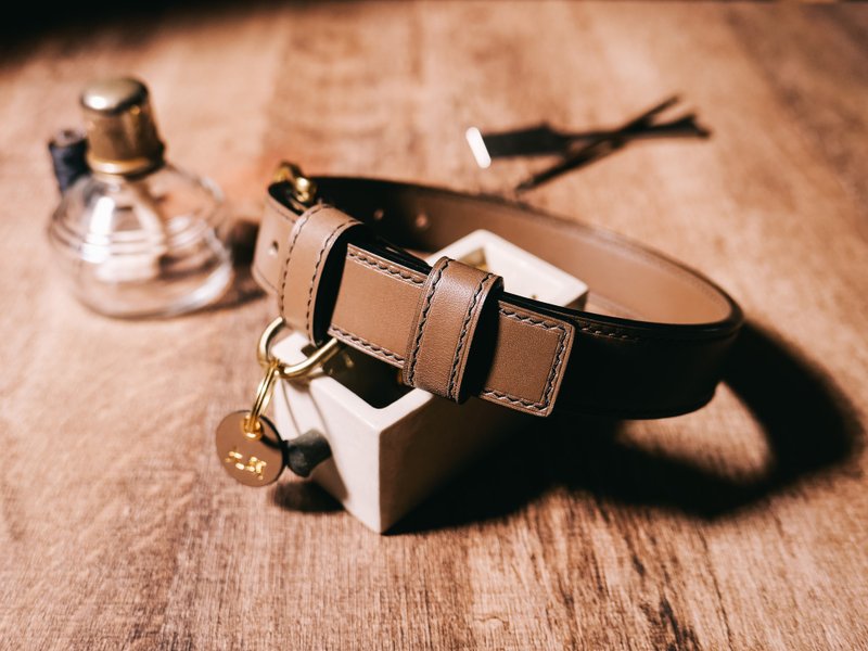 Leather Pet Collar - Buttero - ปลอกคอ - หนังแท้ หลากหลายสี