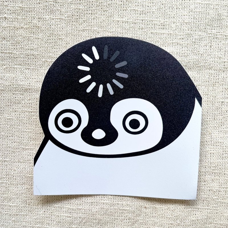 當機鵝 防水大貼紙 - 貼紙 - 紙 白色