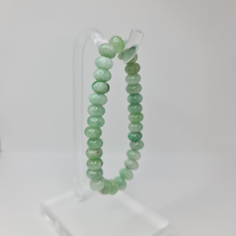 Candy color fruit green bracelet | Natural Burmese jade A grade jadeite - สร้อยข้อมือ - หยก 