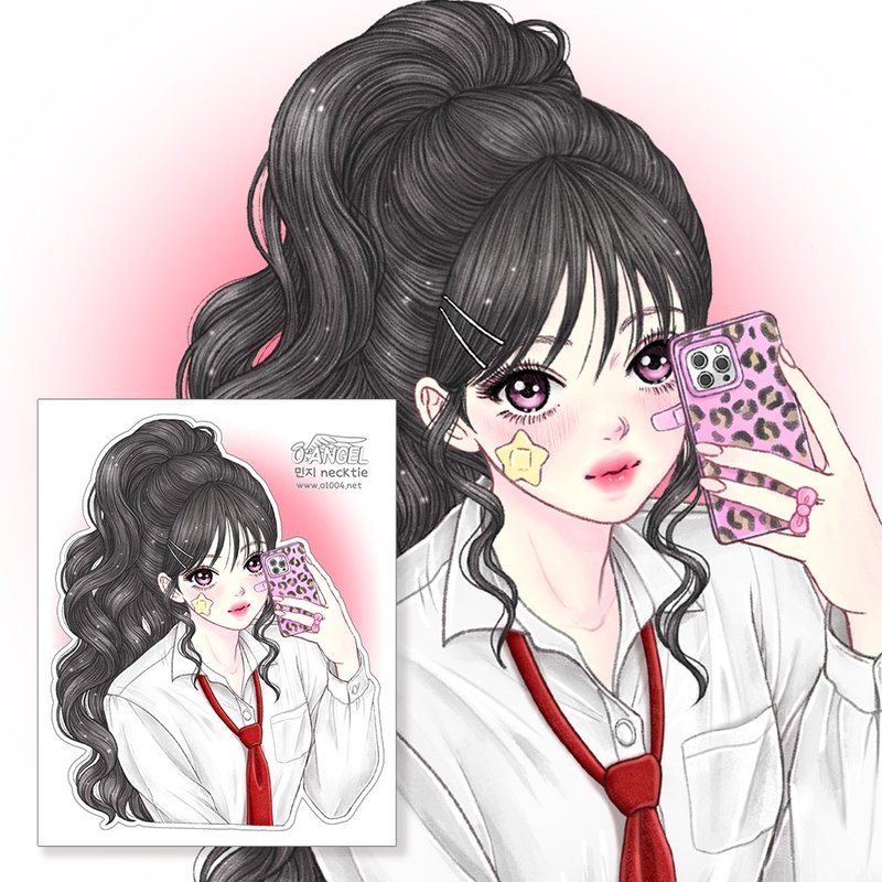 minji stickers - 貼紙 - 紙 