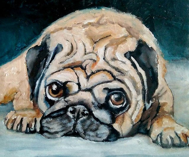 funny puppy paintings