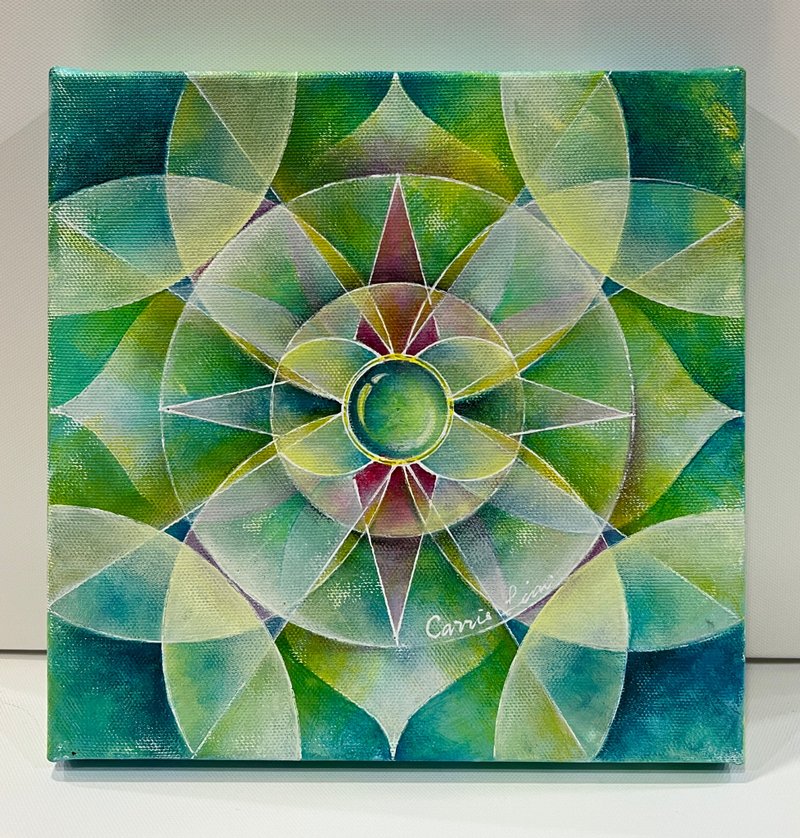 Mandala hand-painted sketch - Posters - Cotton & Hemp 