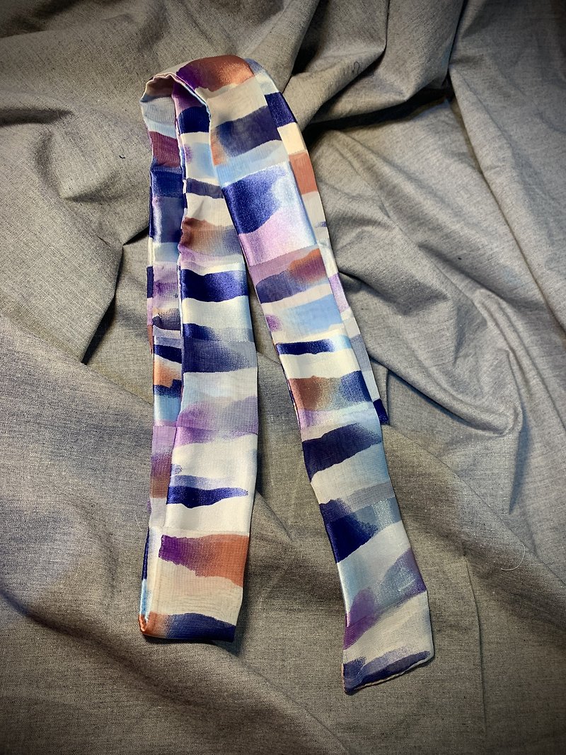 Hairband ∣ Ribbon ∣ Ribbon ∣ Sparkling - Bow Ties & Ascots - Cotton & Hemp Blue